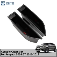 Дверная коробка для хранения, держатель для peugeot 3008 GT 3008GT, коробка для хранения, аксессуары, 2 шт., пластиковая Автомобильная внутренняя передняя сторона