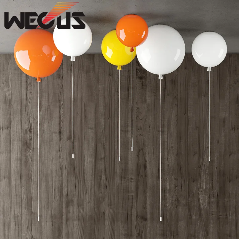 D300mm ball shape ceiling light beautiful children bedroom ballon lamp foyer colorful decoration li - 32672068438