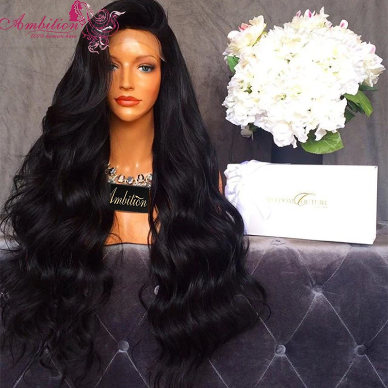 

Thick FREE Part Brazilian Lace Front Wig Human Hair Wigs Wavy 180% Density Human Hair Full Lace Wigs 8-26 Inches Human Hair Wigs