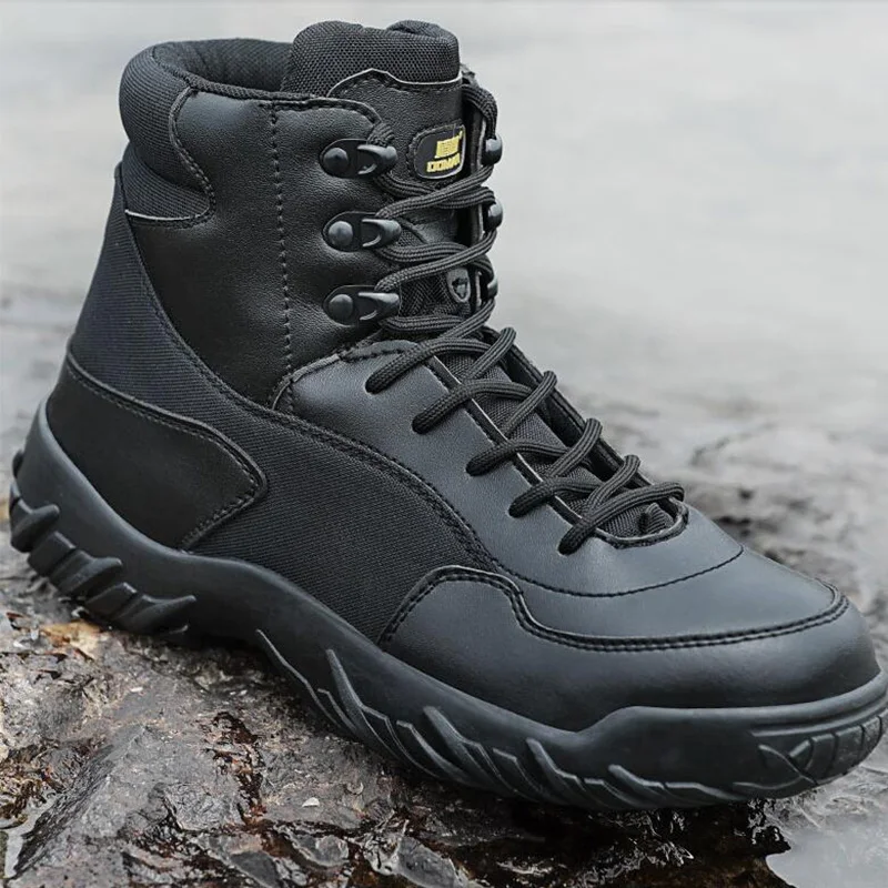 Military Men Boots Black Tactical Army Combat Shoes Mens Botas Special