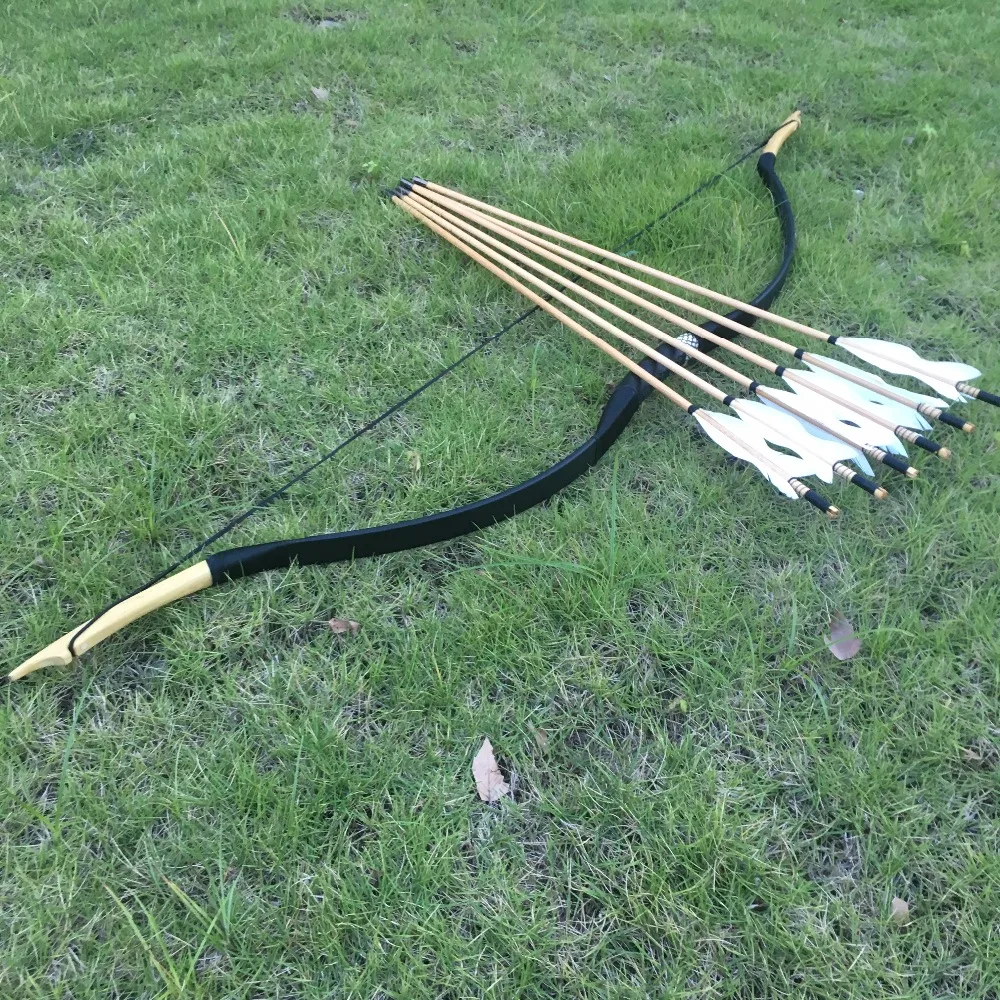 С 6 arrows20 60lbs традиционный лук охота ручной работы изогнутый монгольская лошадь