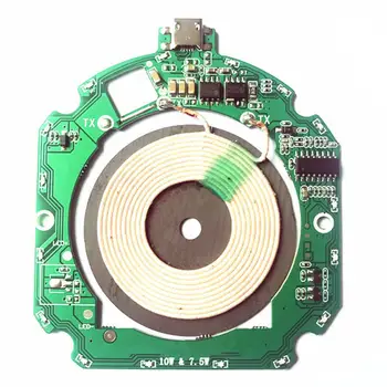 

High Quality 10W QI Fast Wireless Charger PCBA Module Transmitter Circuit Board + Wireless Charging Diy Circuit Board
