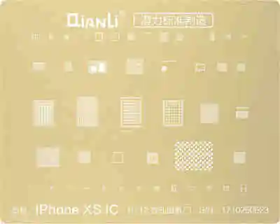 PHONEFIX QianLi Золотой BGA трафарет шаблон 2D стальная сетка для iPhone 6 7 8 XS NAND cpu материнская плата, Пайка Ремонт - Цвет: for iPhone XS XSMAX