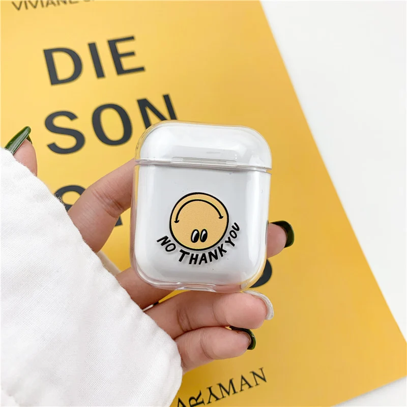 Case For Airpods Cute Pattern Transparent hard Cases For AirPods Case Protective Cover Cartoon Bluetooth Wireless Earphone Case