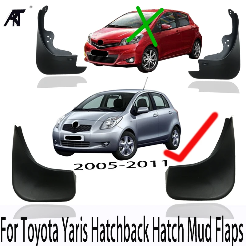 Mudflaps Mud Flaps Molded Splash Guards Fit For Toyota Yaris Hatchback 2005-2011