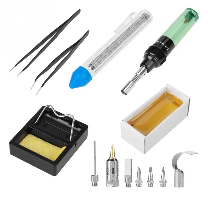 1 Set Portable Cordless Gas Butane Soldering Iron Electric Blow Torch