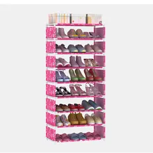 8 layers Shoe font b Rack b font organizers Thick Non woven Fabric Dustproof DIY Shoe