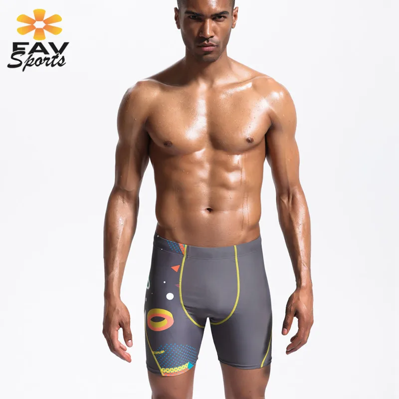 

Men's Swimming Trunks Boxer Shorts Surfing Beach Pants Printed Boxer Briefs Elastic Bodysuit