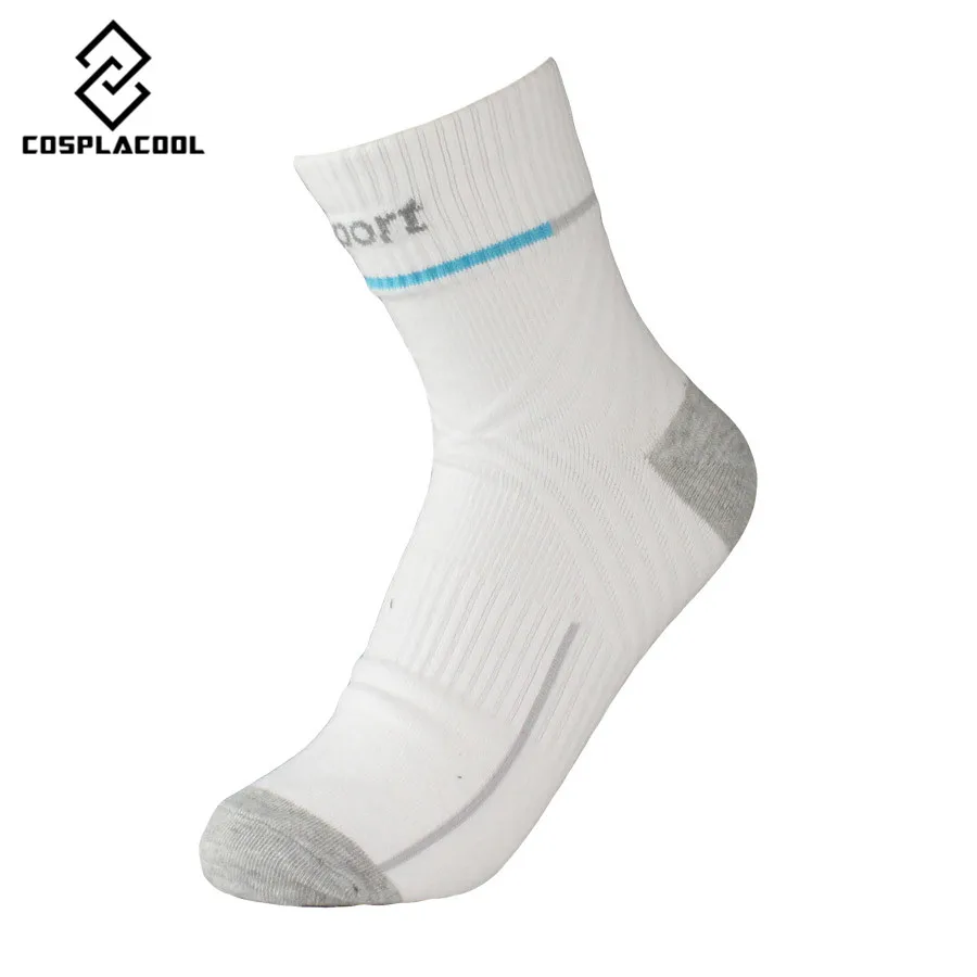 [COSPLACOOL] 5 пар/лот, хорошее качество, мужские носки, хлопковые спортивные носки, усиленный дизайн для пятки и ног, Бальные чулки