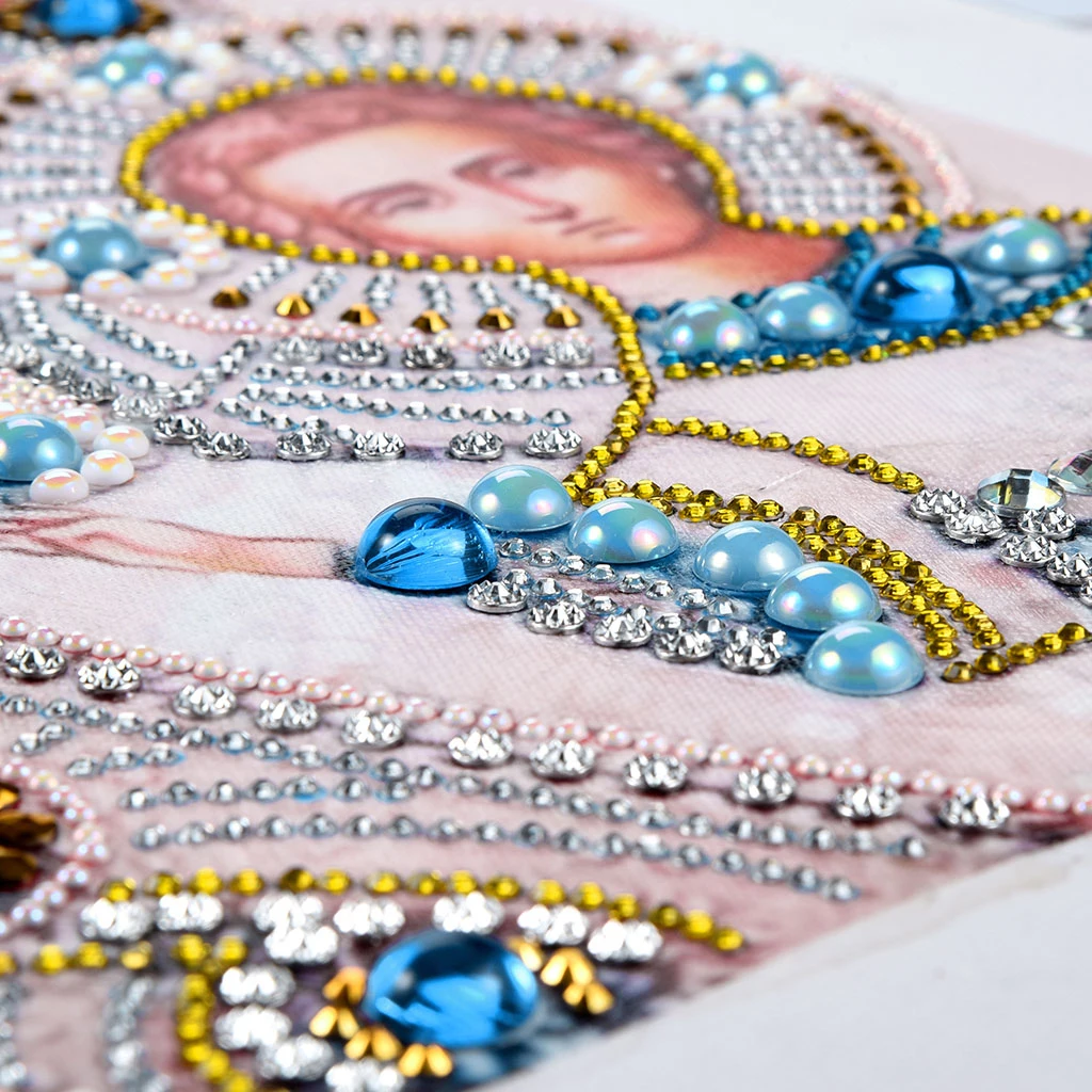 DIY Special Shaped 5D Religion Diamond Painting by Number Kit Partial Drill Rhinestone Embroidery Arts Craft 