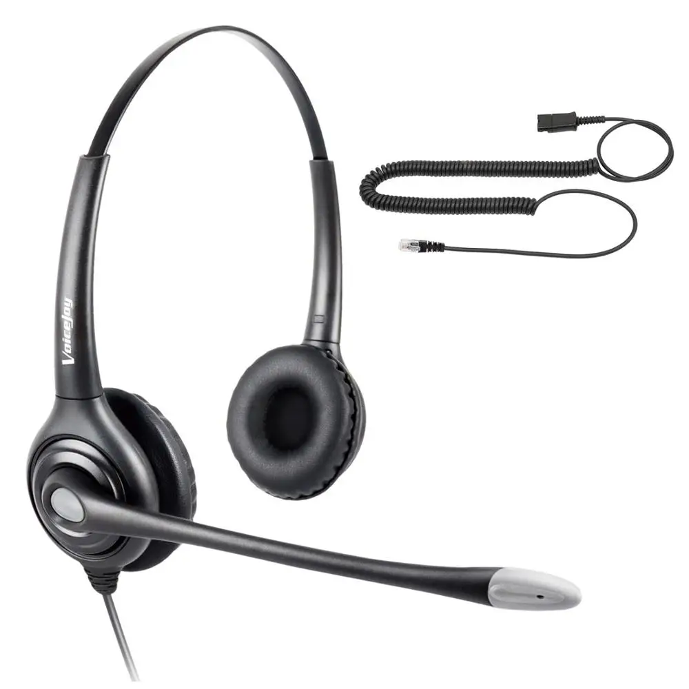 Гарнитура Call Center с микрофоном шумоподавлением + быстрое отключение для Aastra Allworx
