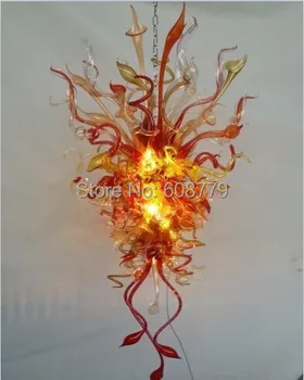 Best Free Shipping Spendid Indoor Lighting Hand Blown Glass Chandelier