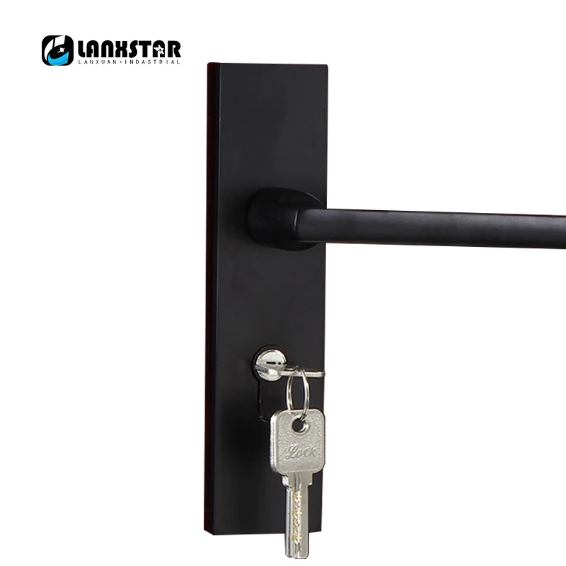 Factory Direct Sales Sub Black Color High Quality Space Aluminum Door