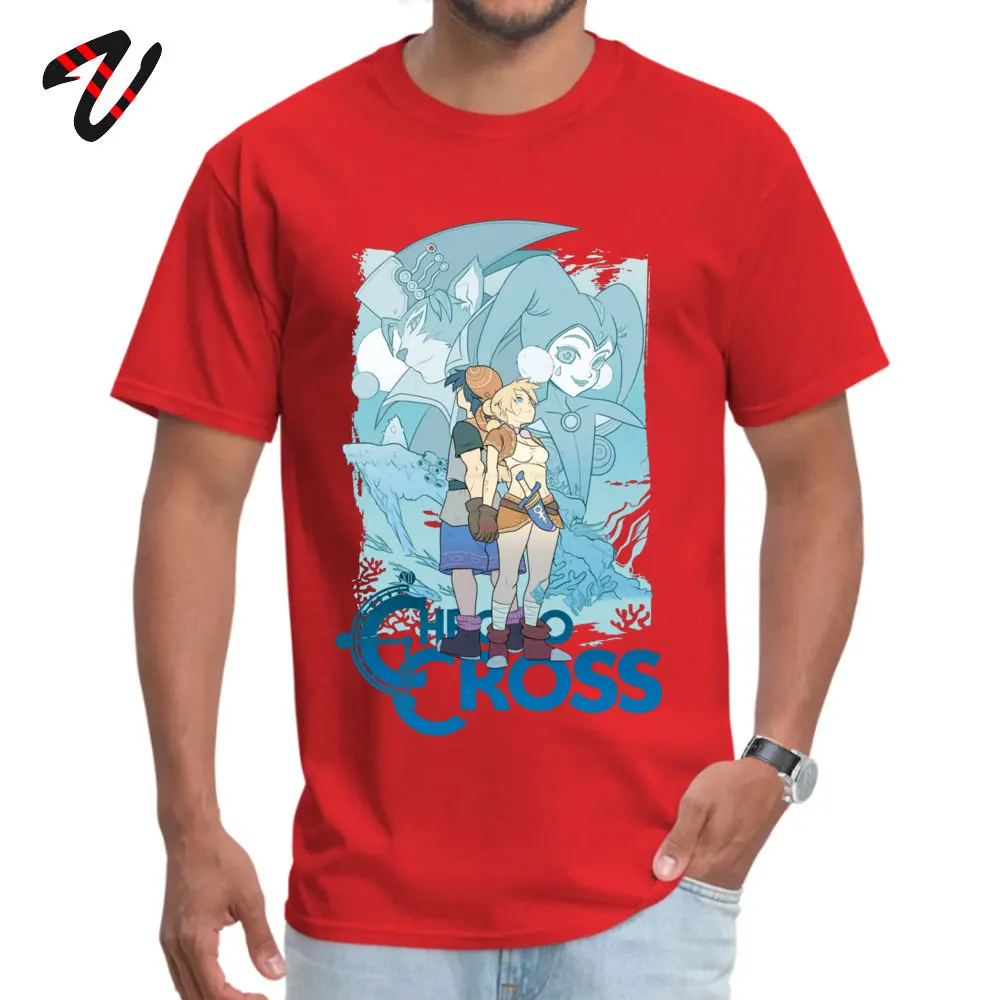 Футболки мужские модные Legend Of Zelda футболка Enjoystick Chrono Cross Camisa Videogame летние топы аниме футболка с круглым вырезом - Цвет: Red