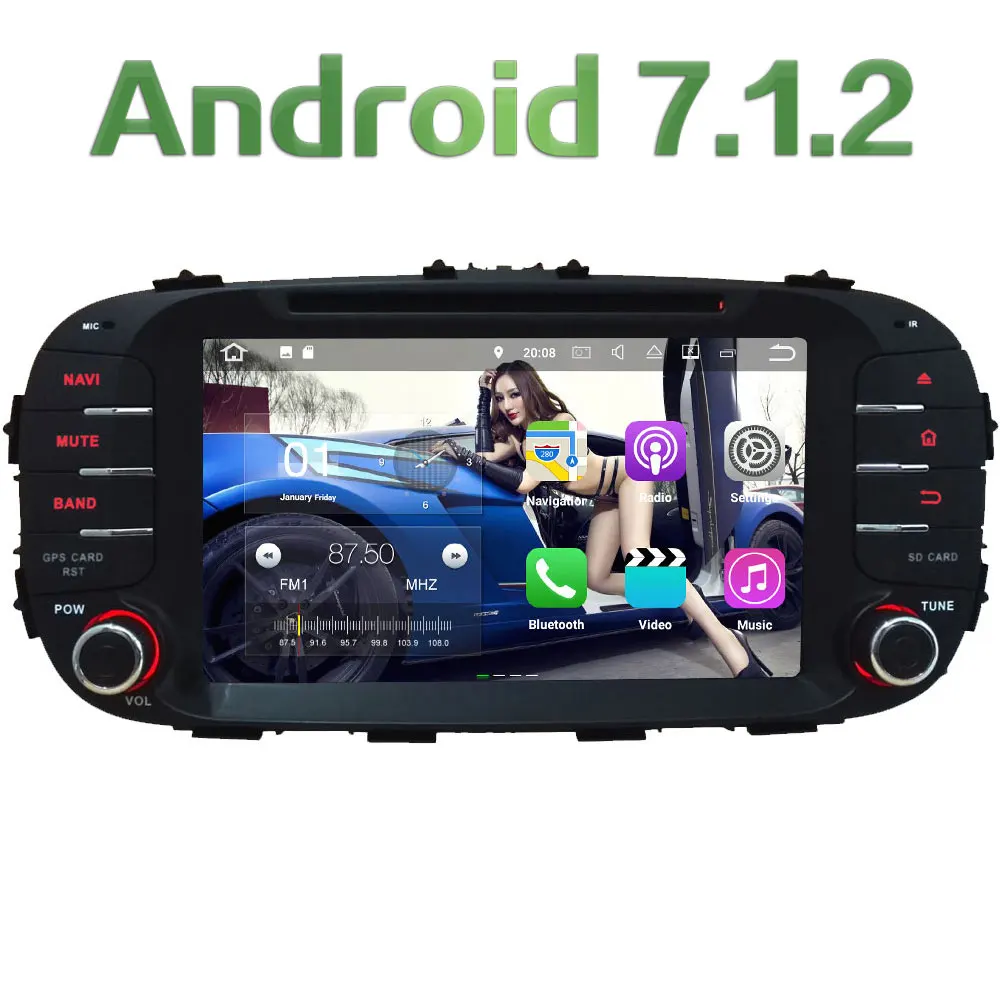 Android 7 1 2 8 Quad Core 2GB RAM 3G 4G WIFI DAB SWC Car DVD