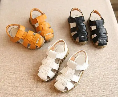 

AI LIANG New Spring Summer Shoes Boys Soft Leather Sandals Baby Boys Summer Prewalker Soft Sole Genuine Leather Beach Sandals