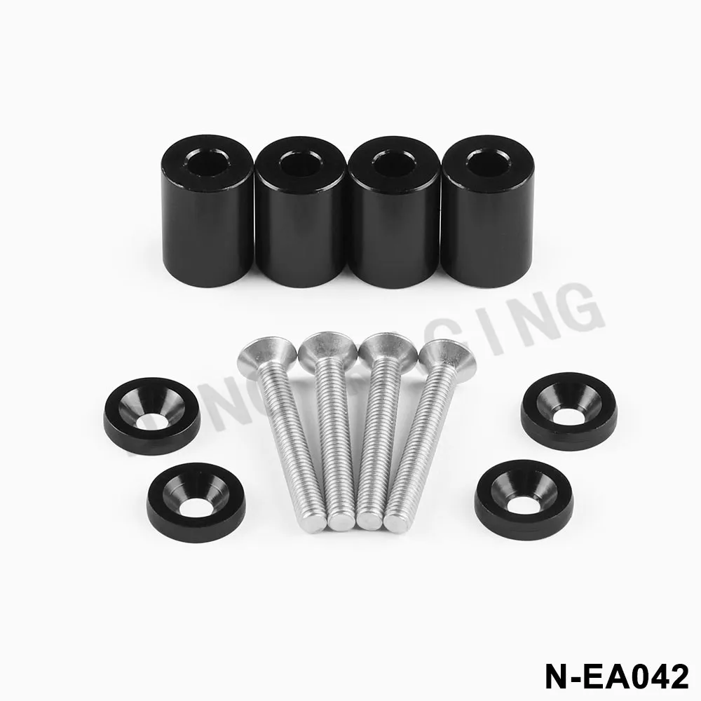 1/'/' 8mm Billet Hood Vent Spacer Riser Kit For Car All Motor Turbo Engine Swap