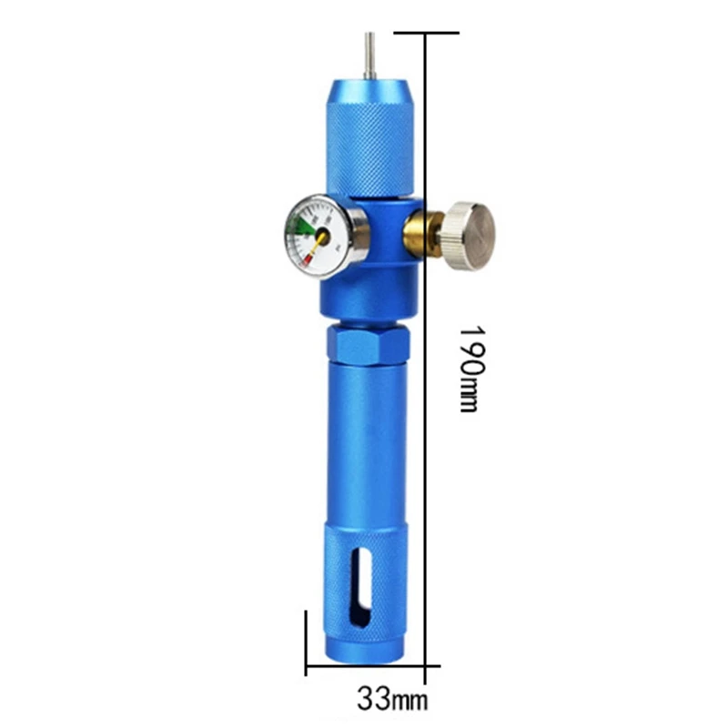 Portable Co2 12G Cylinder Special Inflator With Pressure Gauge Adjustment Function Adjustable Portable Co2 Supplement With Pre