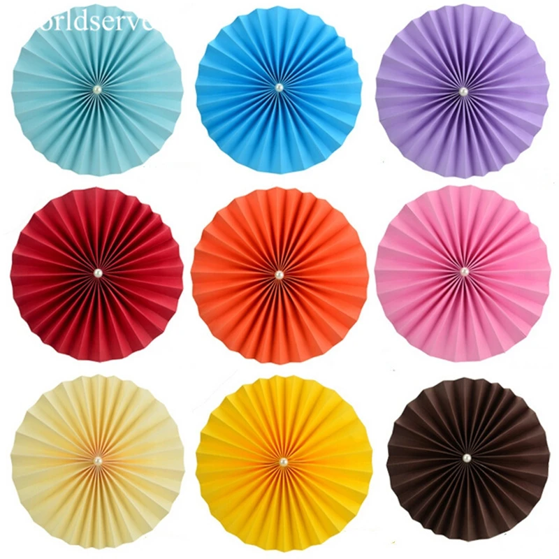 20cm Tissue Paper Fan Decorative Flower Diy Wedding Festival