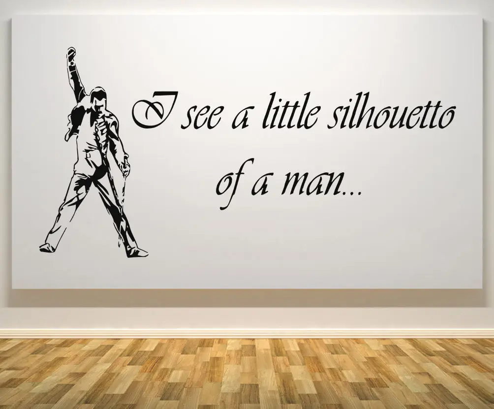 

Freddie Mercury Queen Bohemian Rhapsody Music Decal Wall Art Sticker Free Shipping