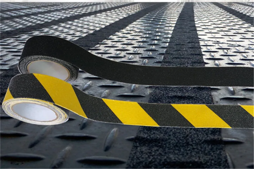 5cm5M Waterproof PVC Frosted Surface Safety Tape Self Abrasive Stripe for Stairs Anti Slip Tread Step Warning Skid Sticker (5)