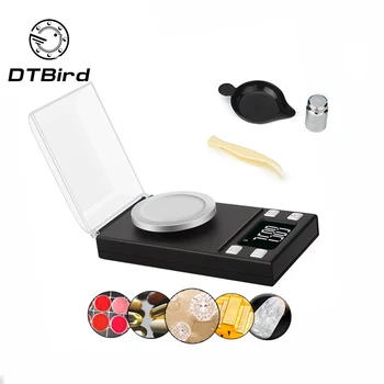 

High Precision 0.001g 50g 100g Electronic Jewelry Lab Scales Diamond Gold Germ Medicinal Pocket Digital Milligram Scale Balance