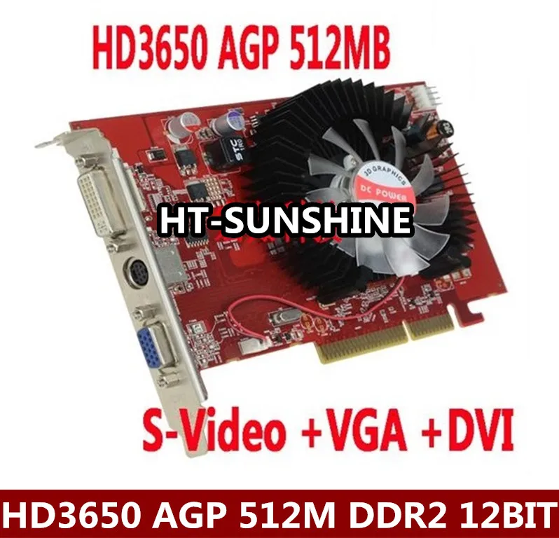 

NEW original ATI HD3650 AGP 512MB DDR2 AGP 8x video graphic card with shipping