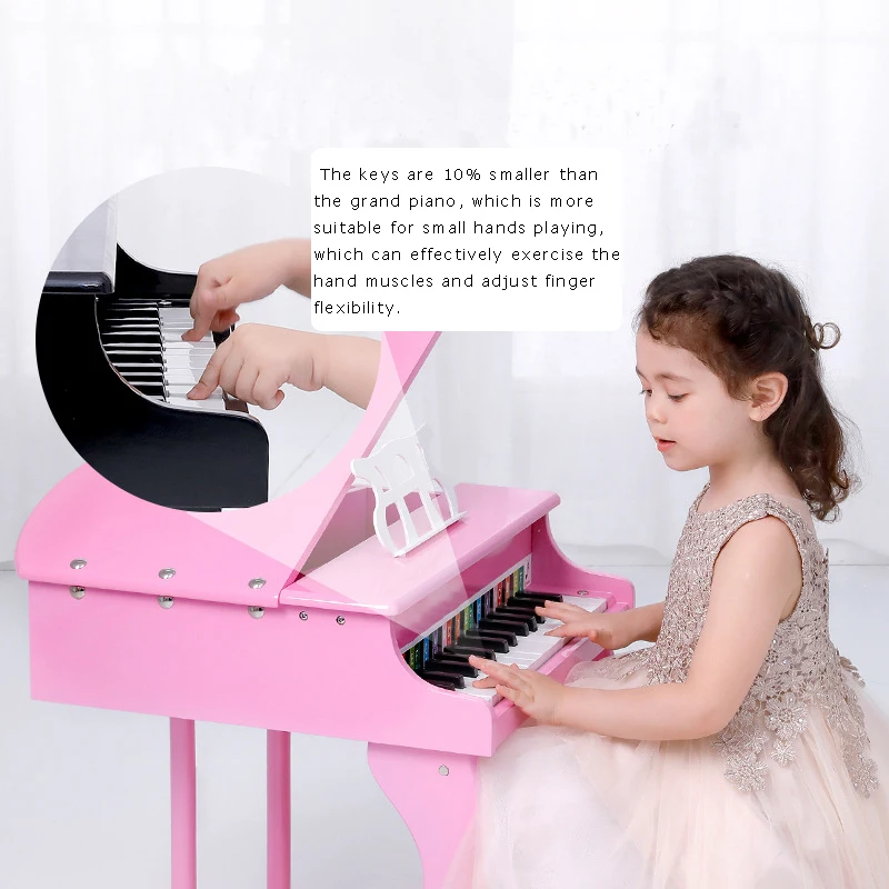 Children/'s Gifts Wooden Toy Mini Piano With 30 Keys Ideal For Little Musicians