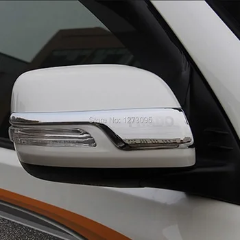 

For 2010- 2015 Toyota Land Cruiser Prado FJ150 Rear View Mirror Trim ABS Chrome Side Wing Mirror Protector Strip Car Accessories