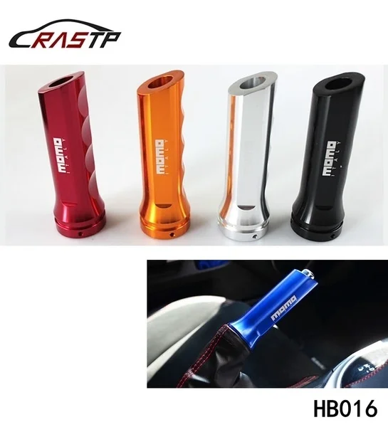 

RASTP-MOMO RACING Universal Auto Car Aluminum Hand Brake Sleeve Handbrake Handle Hand Protector Cover LS-HB016