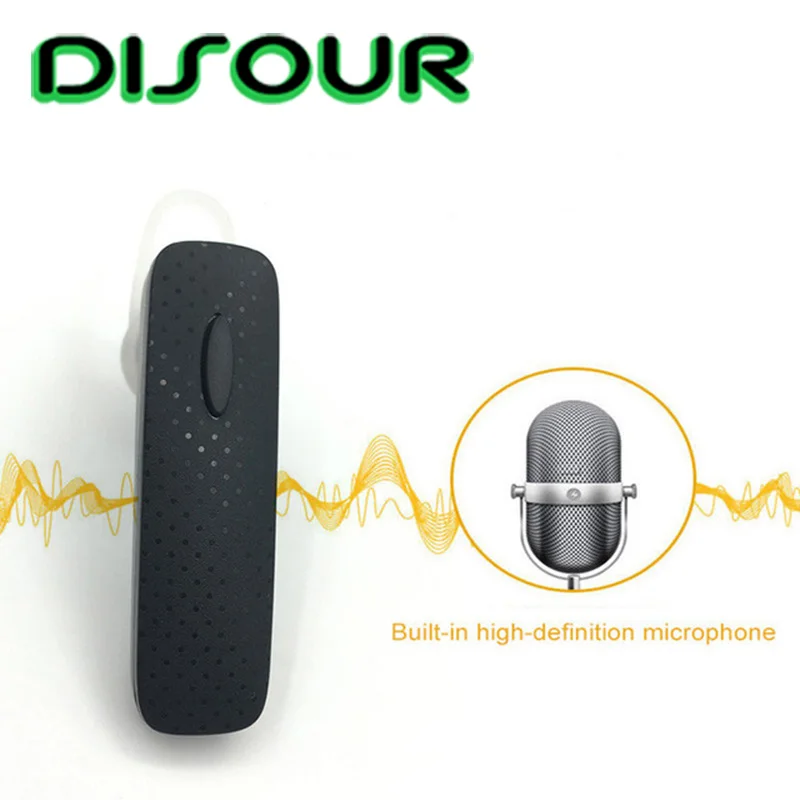 

DISOUR Mini Bluetooth Earphone Stereo Wireless Headset Hands-free Earloop Earbuds Sports Music Earpiece PK S530 For Smart Phones