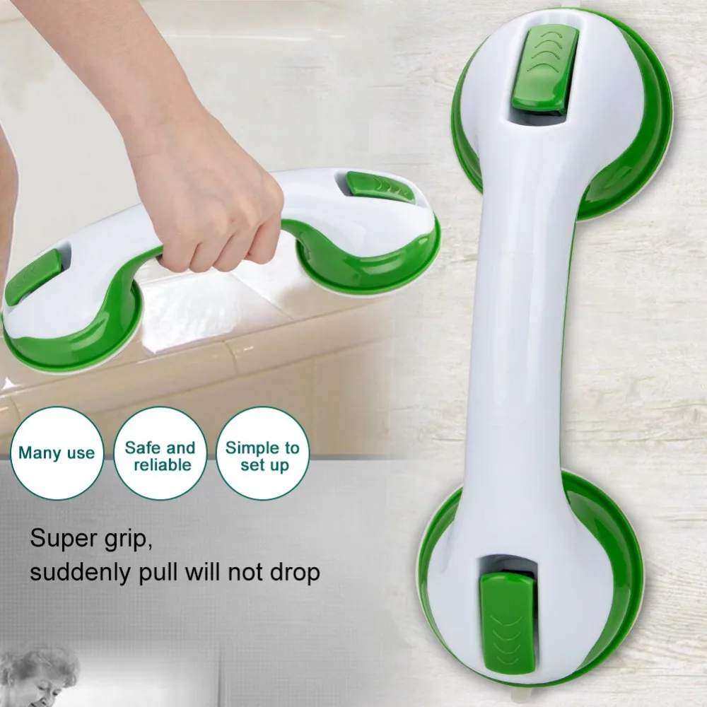 Super Grip Bath Bathroom Suction Cup Handle Handrail Grab Bar Safety Shower Support Anti Slip Handrail Bathrooms Accessory Set