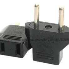 Штепсельная вилка/адаптер преобразователя питания ЕС/Универсальный адаптер питания для путешествий/США вилка для преобразования в переходник на европейскую розетку и 50 шт./партия