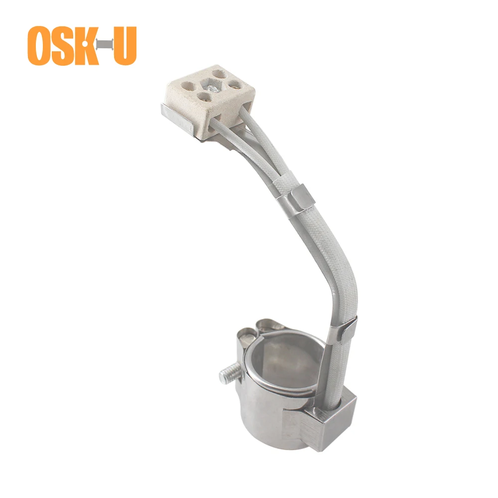 Banda Aquecedor 220v Faixa de Aquecimento 30 mm Interno 30 35 40 45 50 mm Altura de Aço Inoxidável Elemento Elétrico Potência 85 100 110 130 150w
