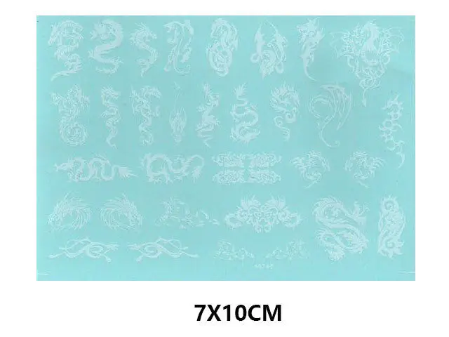 

Different Scales Types 1/24 1/18 1/12 1/10 Dragon Model Water Slide Decal White