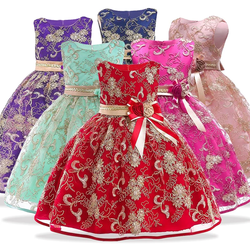

Kids Dresses For Girls Birthday Elegant Princess Dress 2019 Summer Girls Wedding Dress Children Costume Toddler Girl Party Dress