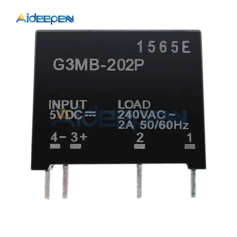 5 шт./лот реле задержки времени модуль G3MB-202P G3MB 202P DC-AC PCB SSR в 5 В DC Out 240 В AC 2A твердотельный релейный модуль