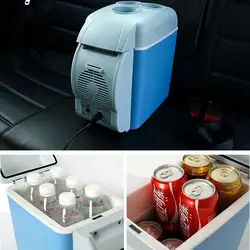 Многофункциональный 7.5L мини-холодильник для автомобиля домашний дорожный автомобильный холодильник двойного назначения коробка