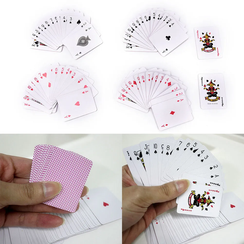 Gmarty 1 компл./54 шт. покер Малый игральные карты семья игры путешествия настольные игры 5,5*4 см