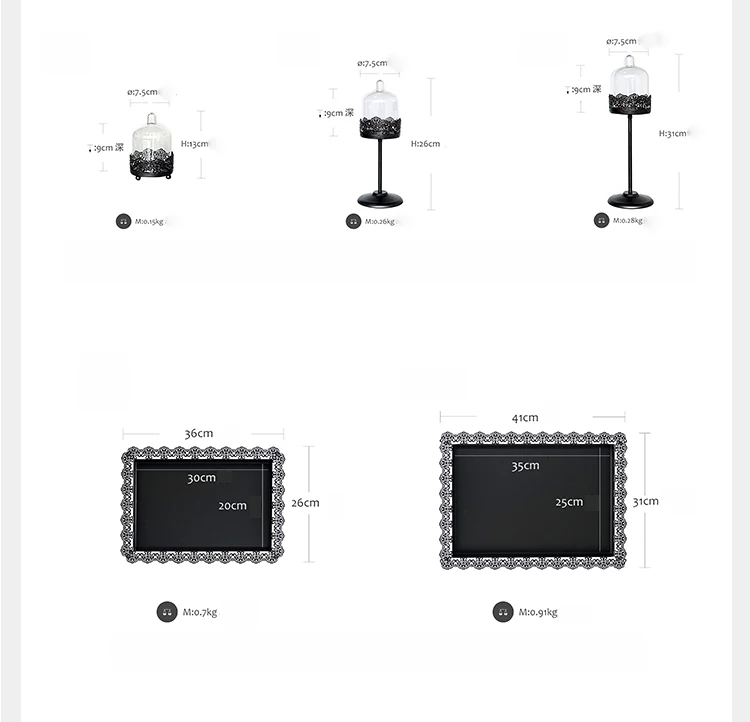 1 шт Черная подставка для торта и поднос для кексов с кружевным краем Инструменты для торта украшение дома десертный стол вечерние поставщики для хранения