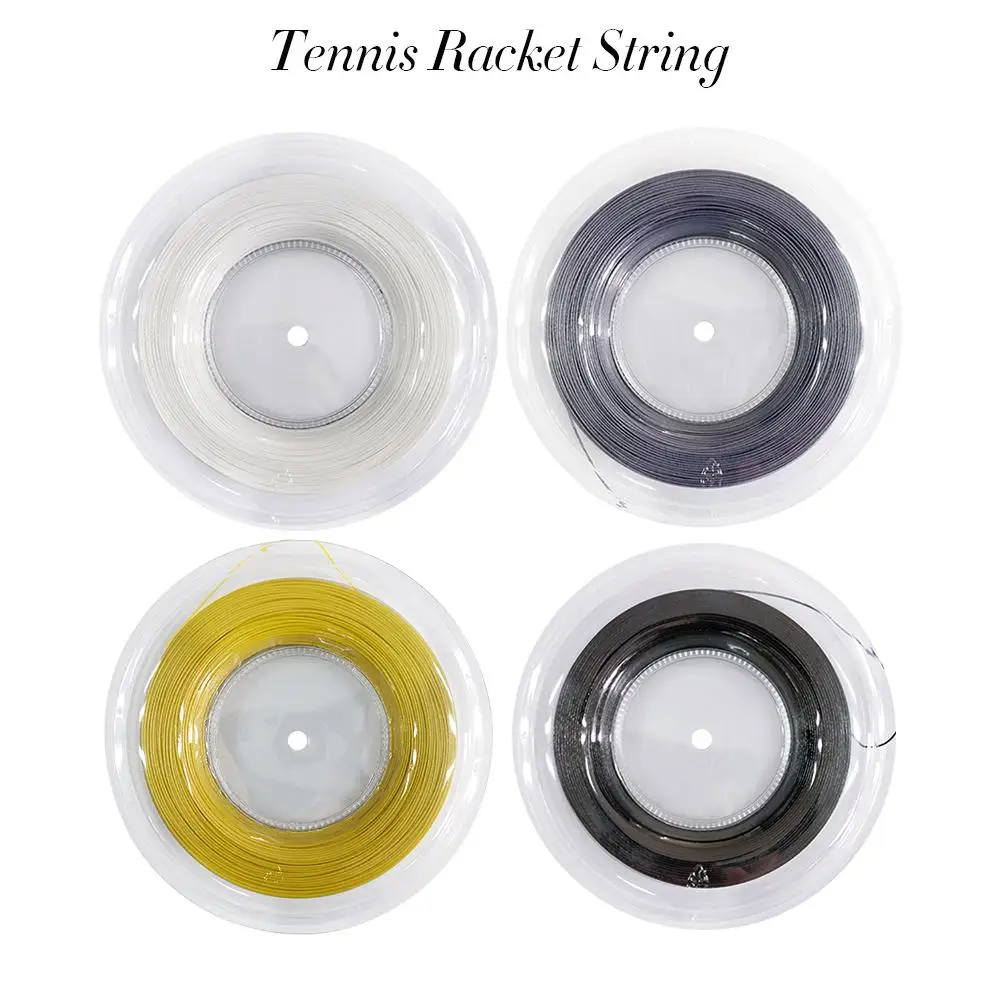 4 цвета вогнутая ребристые Теннисная ракетка строки полиэстер Alu Мощность грубой 1,25 мм 200 м/Катушка теннис Аксессуары