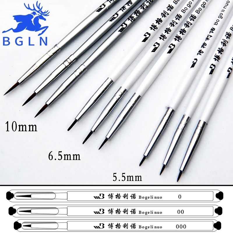 5Pcs/Set Fine Hand-painted Hook Line Pen Round Tip Watercolor Drawing Brush Pen Student Stationery Art Supplies