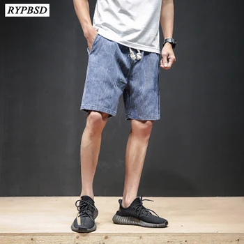

2018 Summer Mens Solid Color Cowboy Shorts Men Summer Fashion Men's Large Size Thin Denim Shorts Comfortable Loose Jeans Shorts