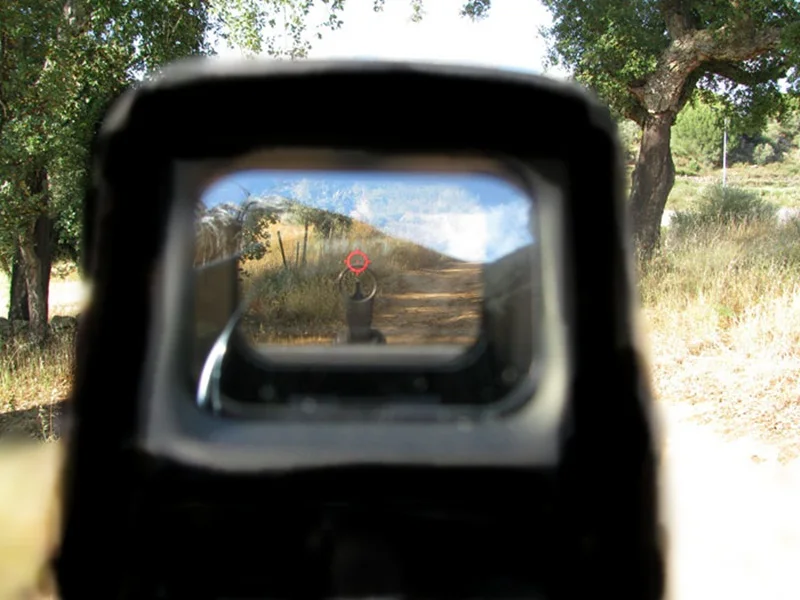 Montagem em Trilho para Airsoft Escopo com 20mm Green Dot Vista Holográfica Escopo Caça Reflex Rifle Arma 551 552 553 Red 3 Lunetas Riflescopes