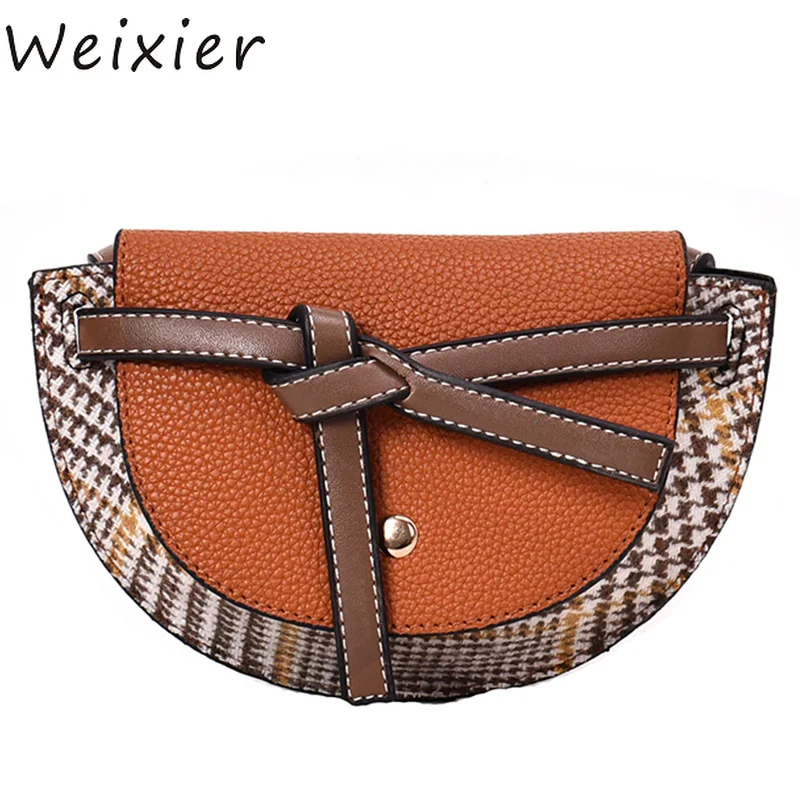 

WEIXIER New 2019 Trending Personality Retro Mini Shoulder Round Bag Lovely Leisure Saddle Bag Messenger Bag Pack Hot Sale ZK-15