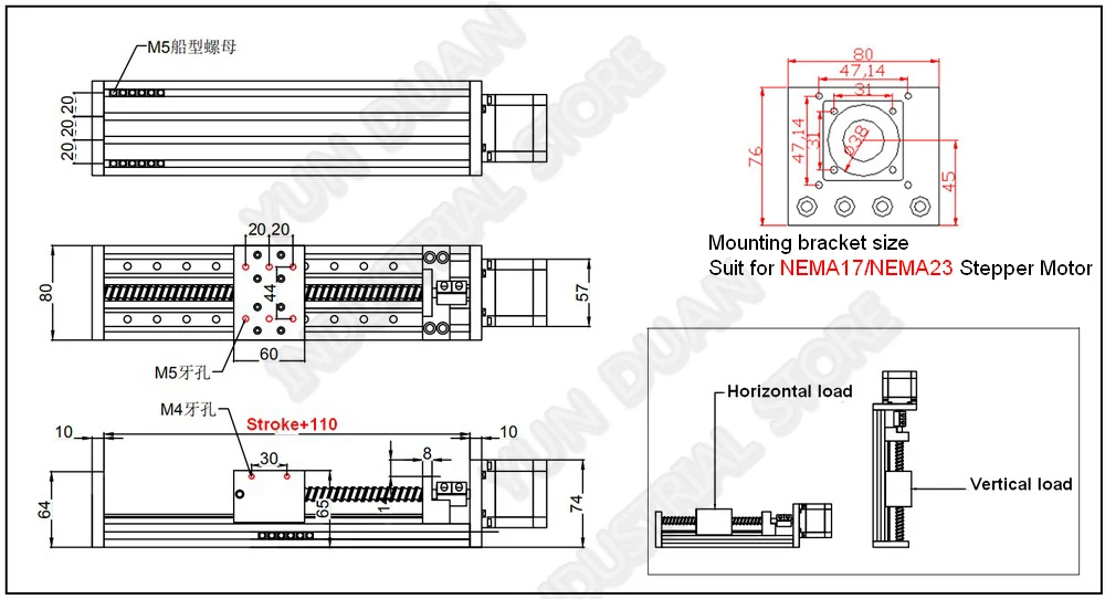 100 мм 4 дюйма путешествия X оси двойной направляющей раздвижной стол Motion module скользящий линейный шариковый винт передвижная Платформа ЧПУ платформа XYZ