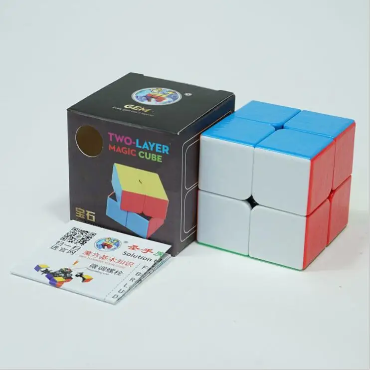 

SHENGSHOU 2X2X2 MAGIC SPEED CUBE POCKET STICKERless PUZZLE CUBE PROFESSIONAL 2x2 SPEED CUBE EDUCATIONAL funny TOYS FOR CHILDREN