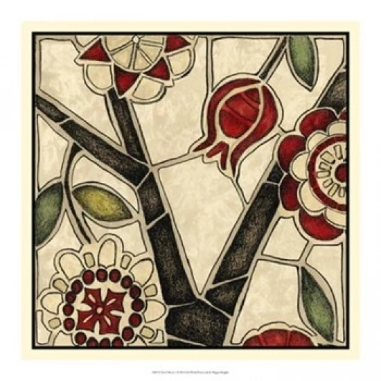 Floral Mosaic I Poster Print by Megan Meagher (18 x 18)