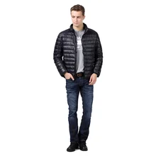 2015 winter new men’s jacket collar white duck down jacket feather coat men mens quilted jacket parkas for men park men
