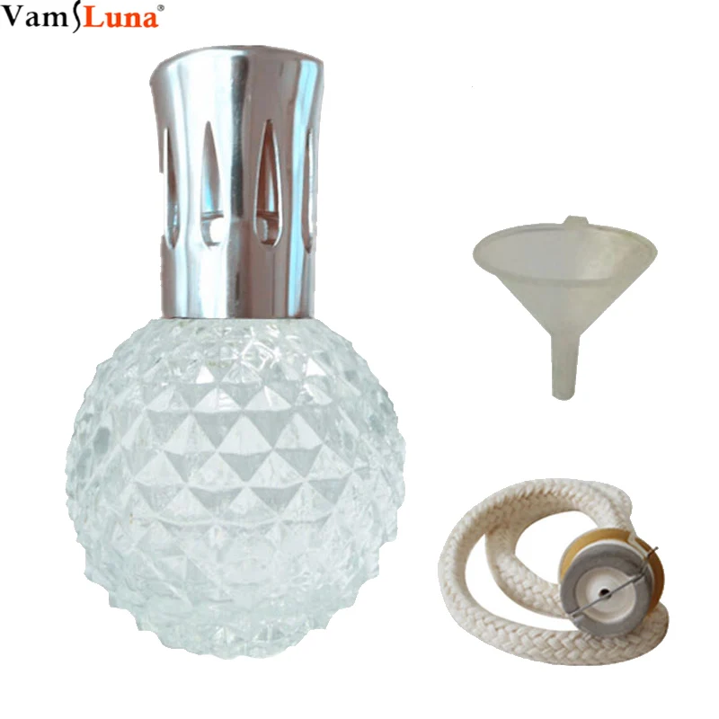 Tanie Dyfuzor zapachowy z trzciny 100 ml zapach olejku szklana lampa butelka z katalitycznym kadzidełkiem spalanie knot fonel dla Aromatherap